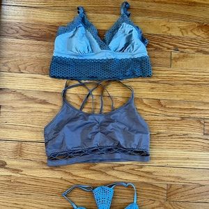 Victorias secret Aerie Bralette lot Lace S M L